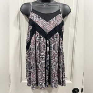 Maurices Black, purple,white tank top PLUS SIZE 1